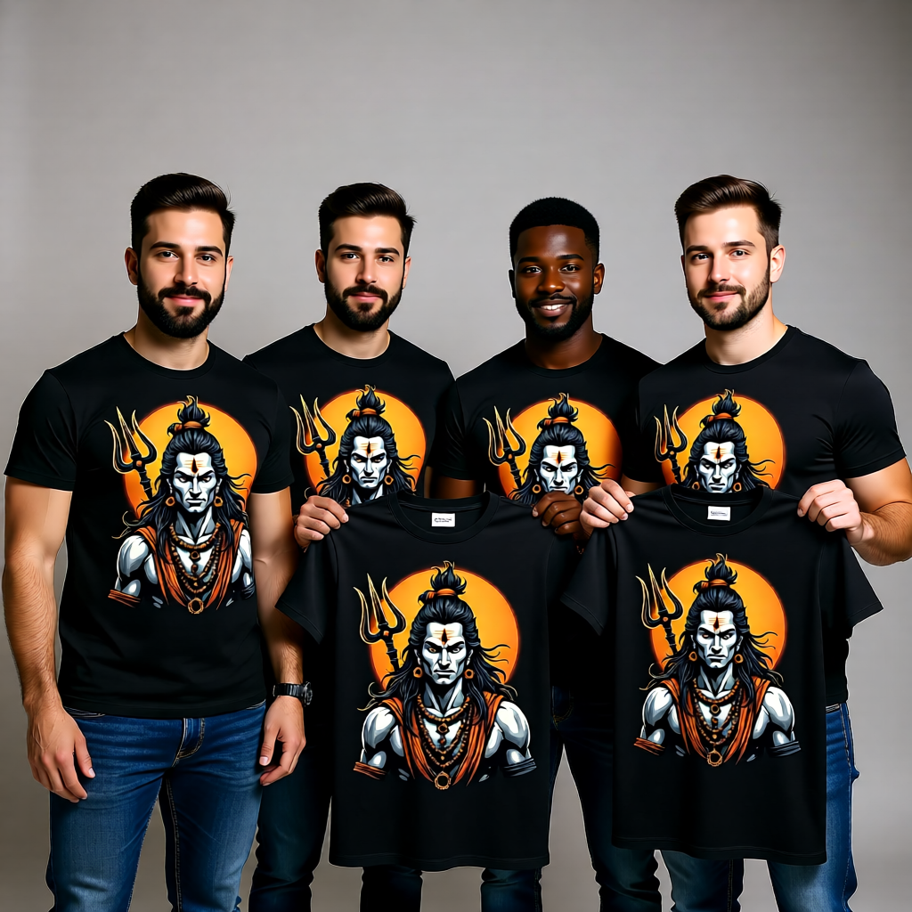 Fierce Mahakal T-Shirt Design (Vector Art - Print Ready) gallery